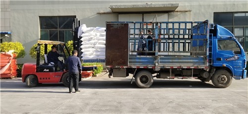 发往广东 数量5吨 产品型号XJT-8000(煅烧高岭土)